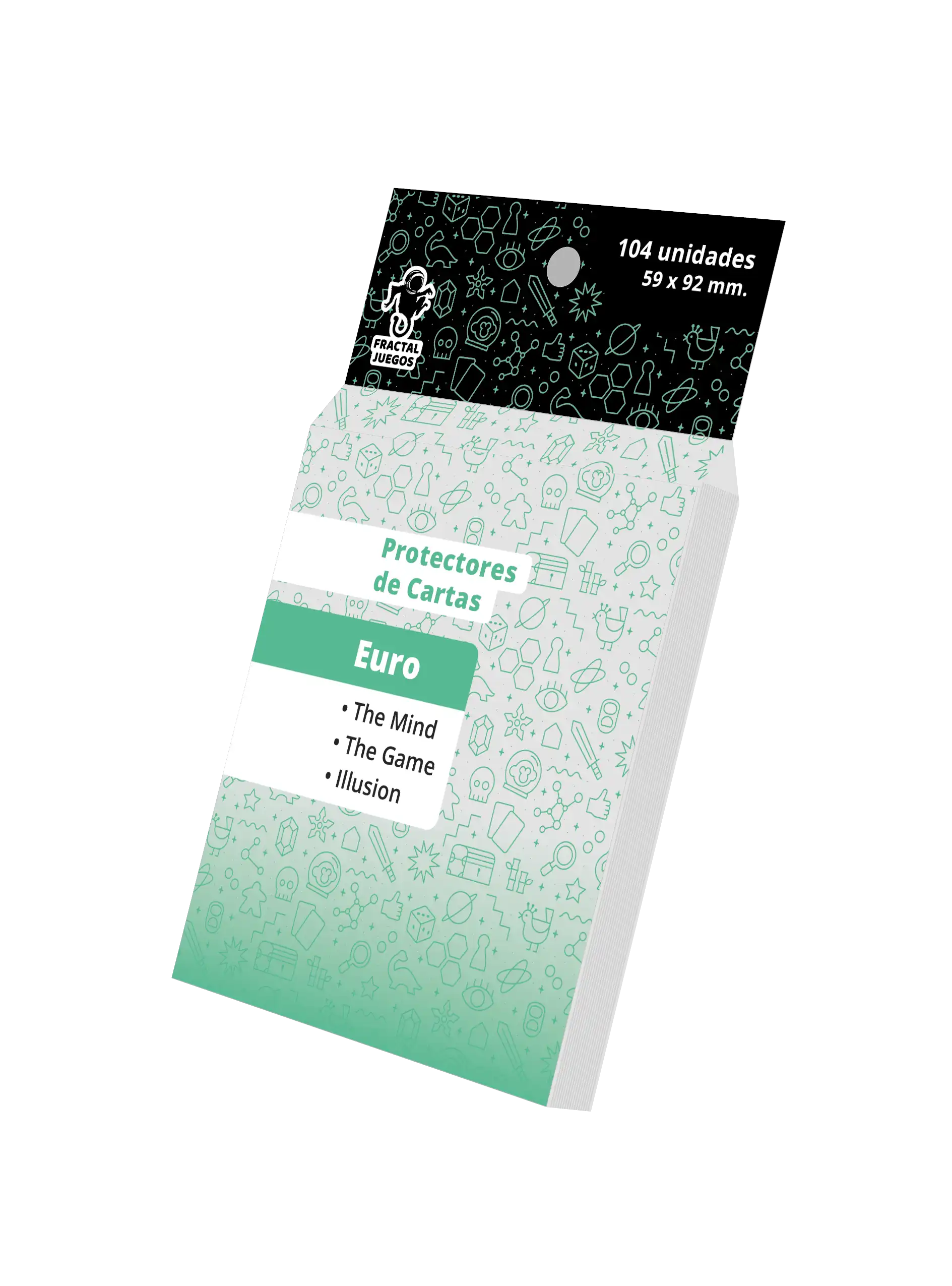 Protectores de cartas Euro (59 x 92 mm) (104 unidades)