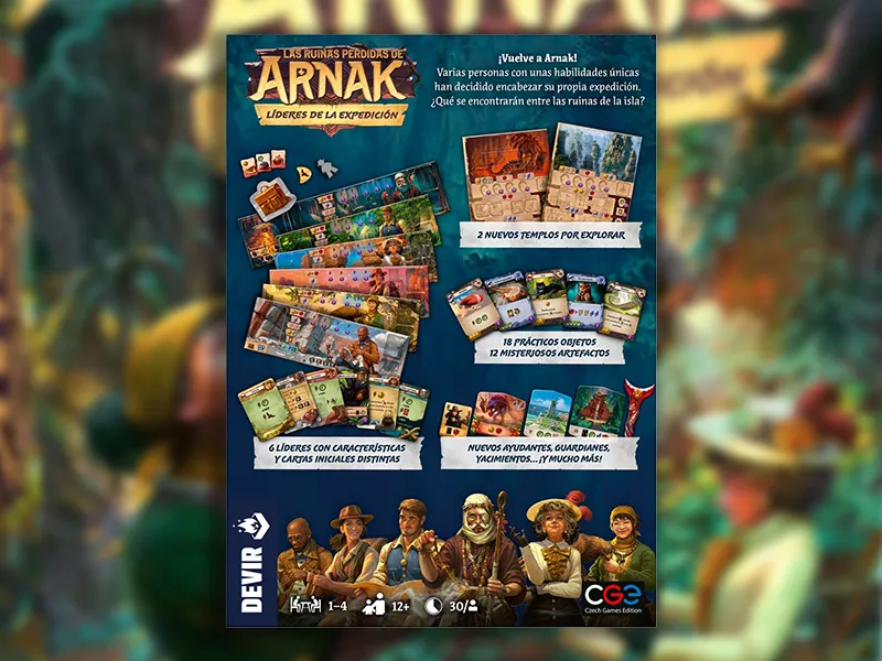 Las ruinas perdidas de Arnak líderes de la expedición