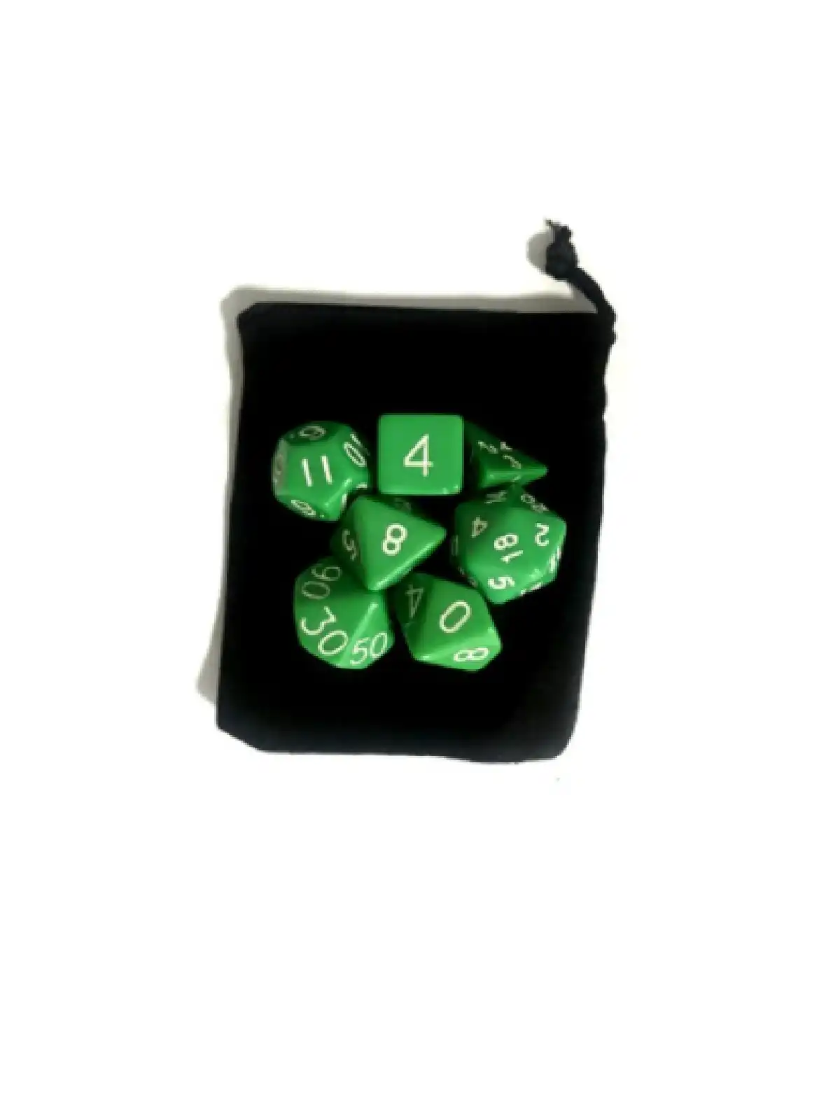 Juego dados Rol verdes