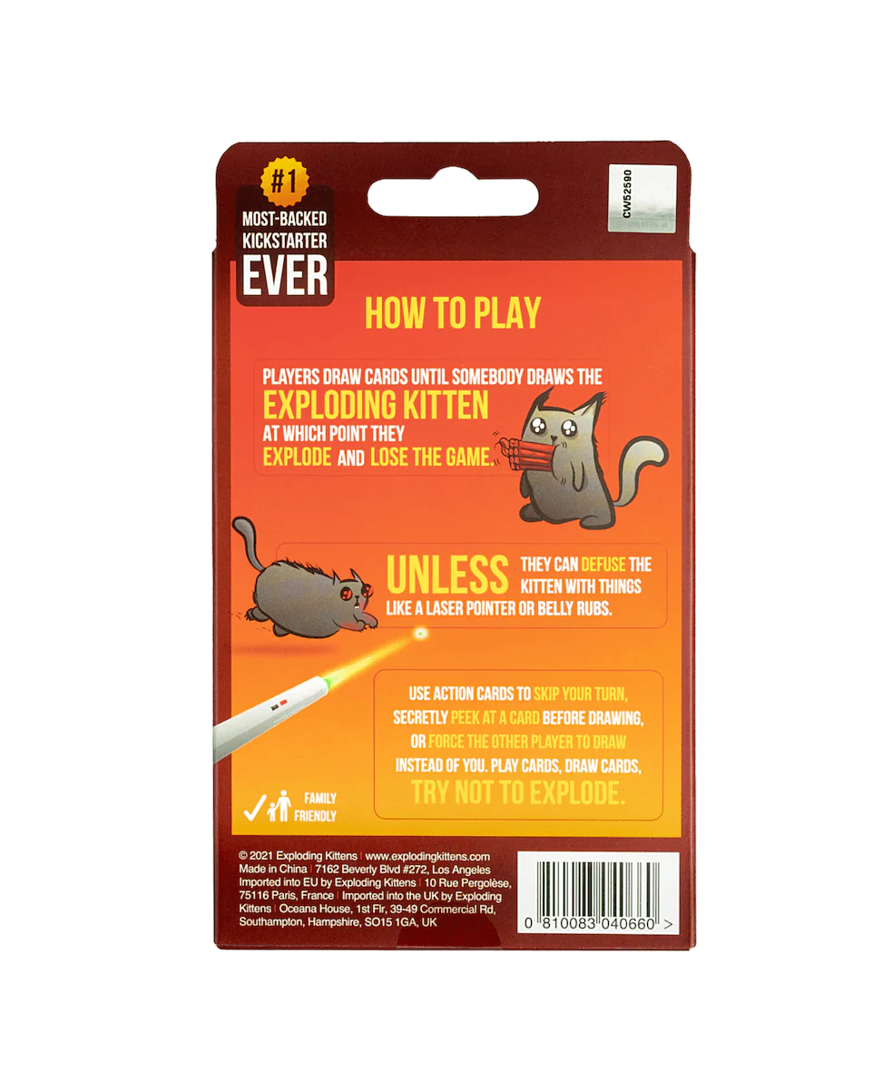 Exploding Kittens Edición 2 Jugadores