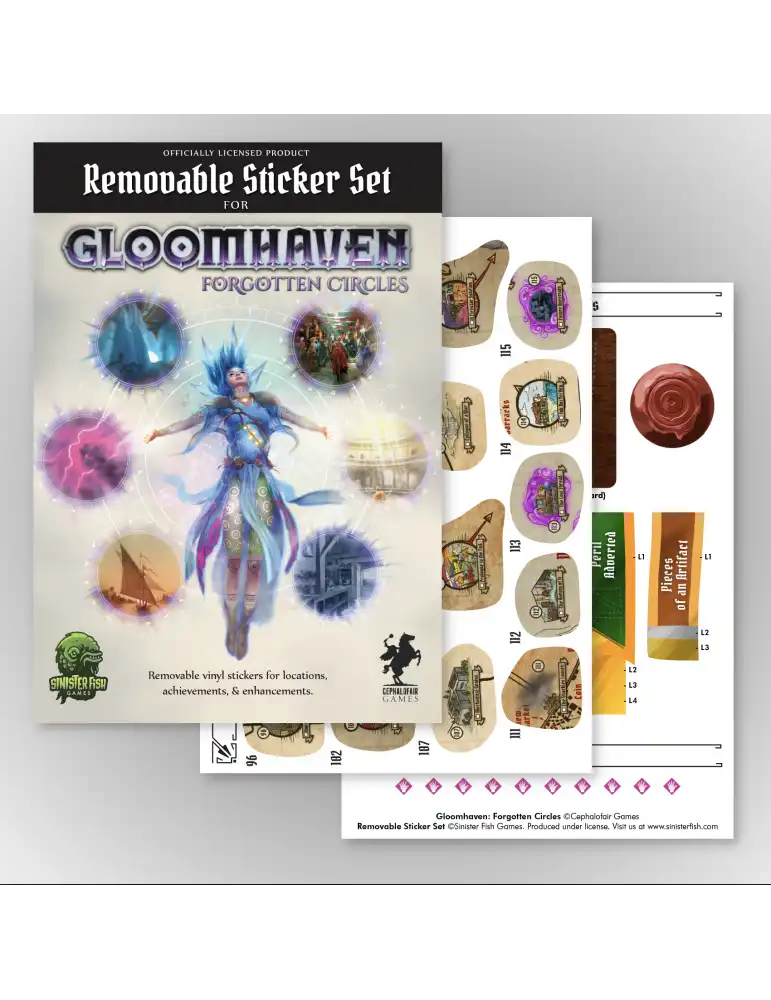 Gloomhaven Círculos Olvidados Removable Stickers