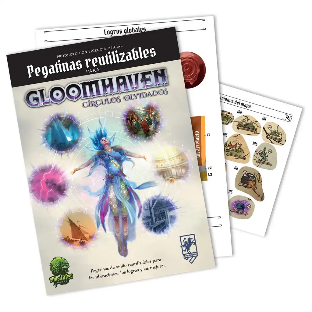 Gloomhaven Círculos Olvidados Removable Stickers