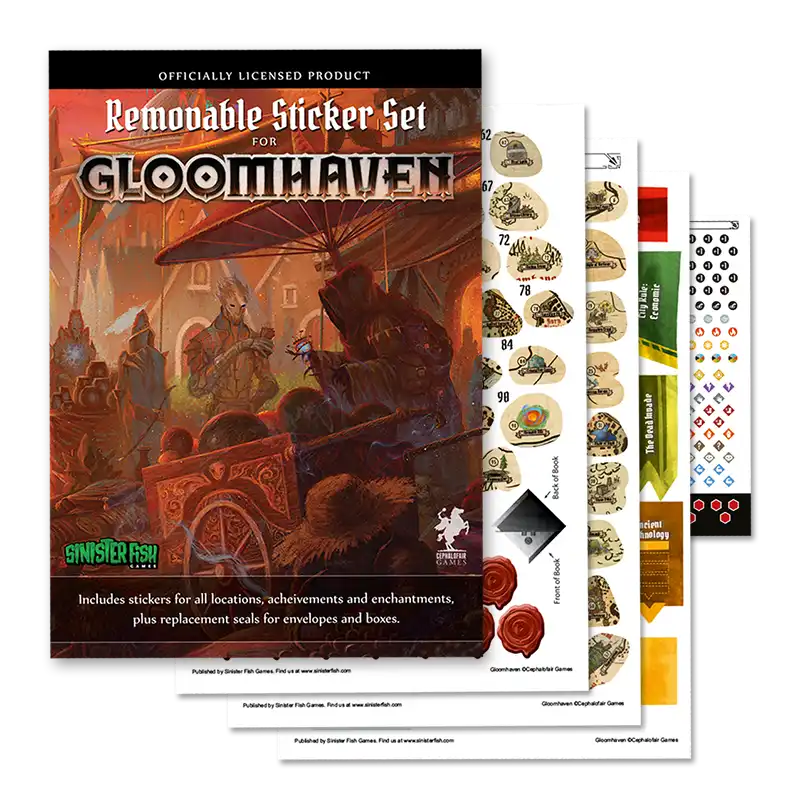 Gloomhaven Removable Stickers