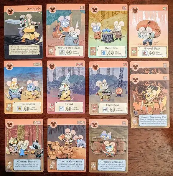 Root Pack cartas de Exiliados y Partisanos